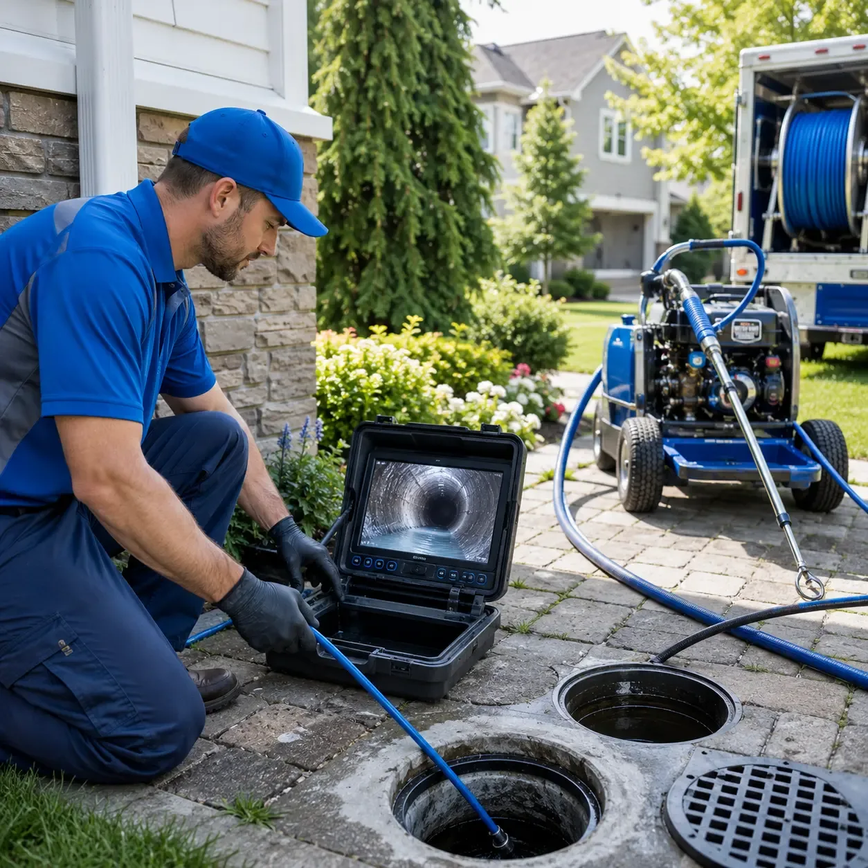 Outdoor drain cleaning professionals serving Johnson City, NY