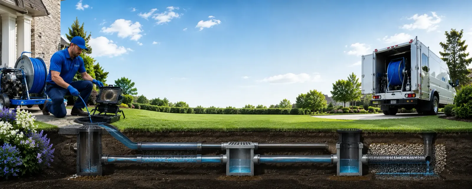 Outdoor drain cleaning information for Johnson City, NY